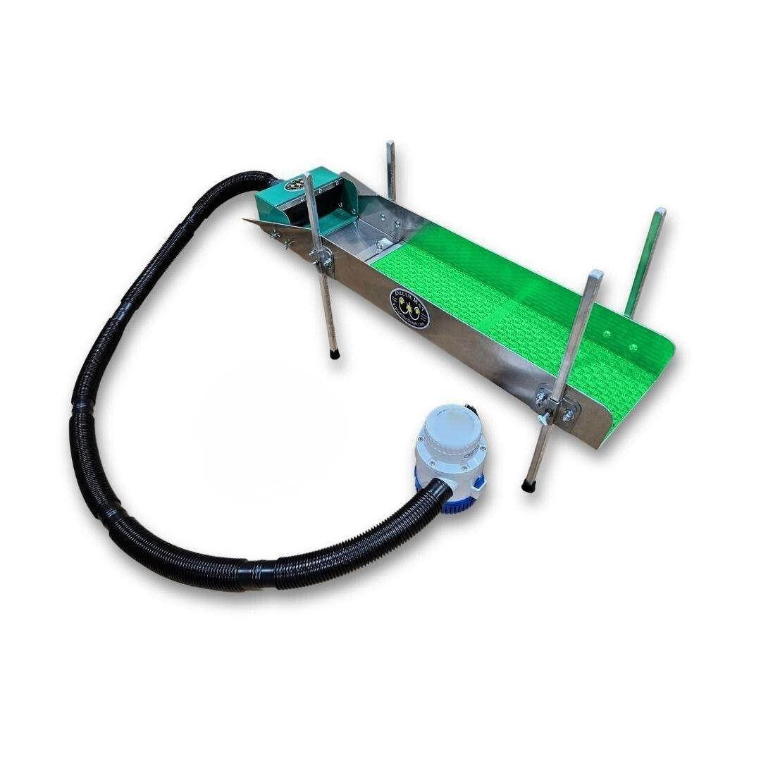 8X35 Power Sluice Box Kit with Dream Mat + 18" leg Kit | Gold Prospecting Equipment